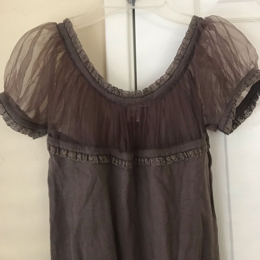 Vintage chiffon sleeve top